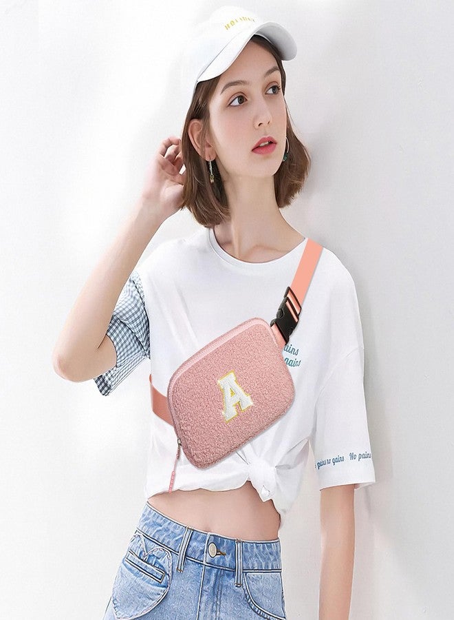 cotmcor Birthday Gifts for 4 5 6 7 8 9 10 11 12 13 Year Old Girls Initial Fanny Pack Crossbody Bag Belt Bag Purse, Gifts for Teen Girls Kids Pink A - Image 2